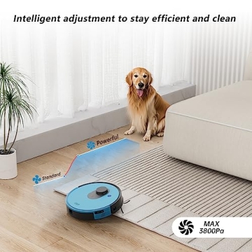 OKP L1 Robot Vacuum LiDAR Navigation Strong Suction Blue