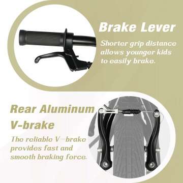 Kids BMX Bicycle with Training Wheels for Ages 1-8