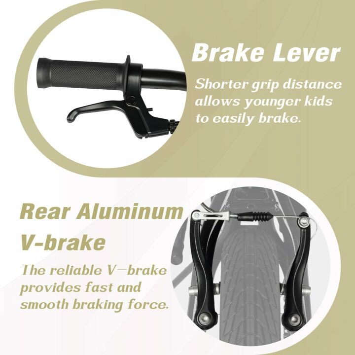 Kids BMX Bicycle with Training Wheels for Ages 1-8