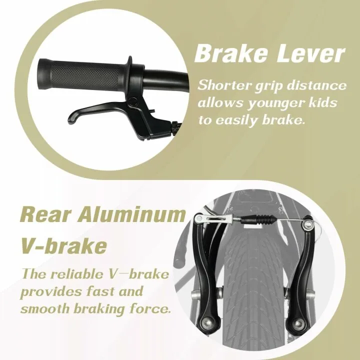 Kids BMX Bicycle with Training Wheels for Ages 1-8