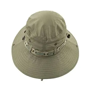 LETHMIK Fishing Sun Boonie Hat Waterproof Summer UV Protection Safari Cap Outdoor Hunting Hat