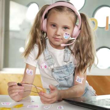 Whaline 1000Pcs Music Stickers for Crafts and Decor