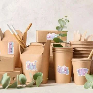 Whaline 1000Pcs Music Stickers for Crafts and Decor