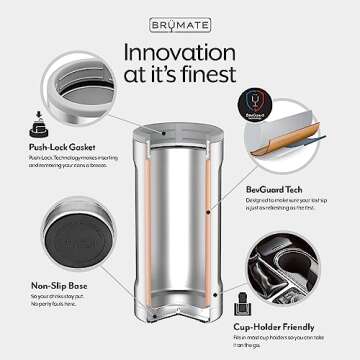 BrüMate Hopsulator Twist Can Cooler for Slim Bottles
