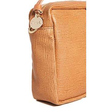 Chic Clare V. Midi Sac Handbag in Tan Lizard Style