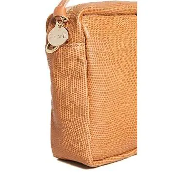 Chic Clare V. Midi Sac Handbag in Tan Lizard Style