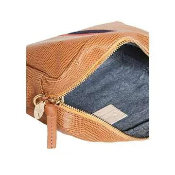 Chic Clare V. Midi Sac Handbag in Tan Lizard Style