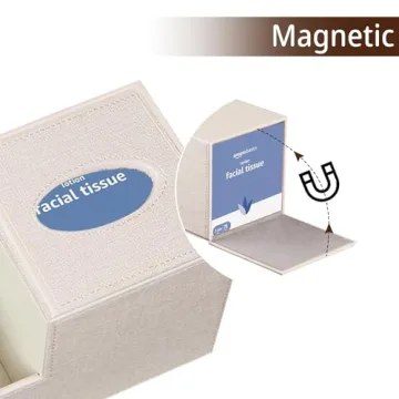 BLIENCE Stylish PU Leather Tissue Box Cover for Home