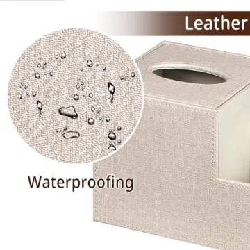 BLIENCE Stylish PU Leather Tissue Box Cover for Home