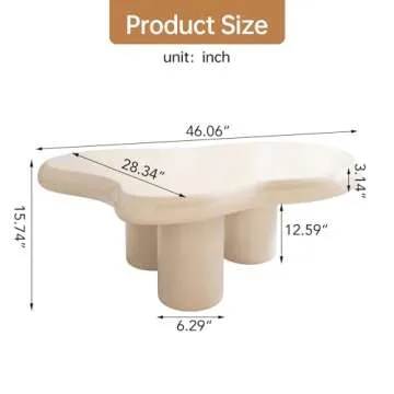 Guyii Cloud Coffee Table - Stylish & Safe Design