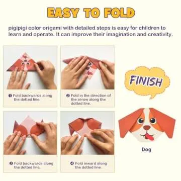 pigipigi Craft Origami Paper for Kids - 208 Sheets Vivid Colorful Folding Papers 54 Patterns Art Pro...
