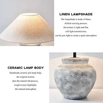 Stylish Handmade Ceramic Table Lamp for Home Decor