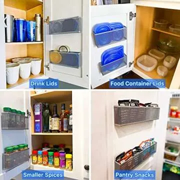 Slim Caddy Cabinet Door Organizer for Efficient Space Use