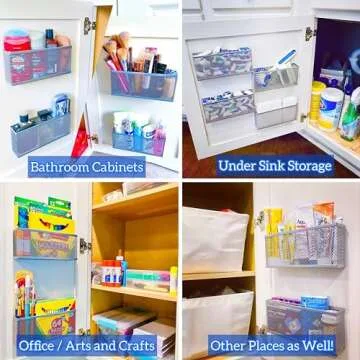 Slim Caddy Cabinet Door Organizer for Efficient Space Use