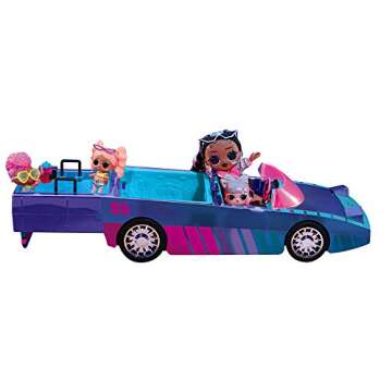 LOL Surprise Dance Machine Car with Exclusive Doll, Surprise Pool and Dance Floor, Multicolor and Ma...