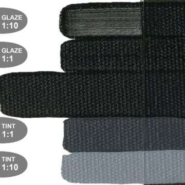 OPEN Slow-Drying Acrylics by GOLDEN, Carbon Black, 5 fl oz. tube, Professional Acrylic Paint, Opaque