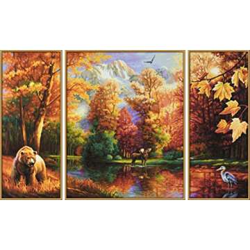 Schipper Adult Paint by Number: Tryptych Indian Summer Model Kit