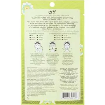 Pacifica Detox Sheet Mask - Vegan Charcoal & Clay Mask