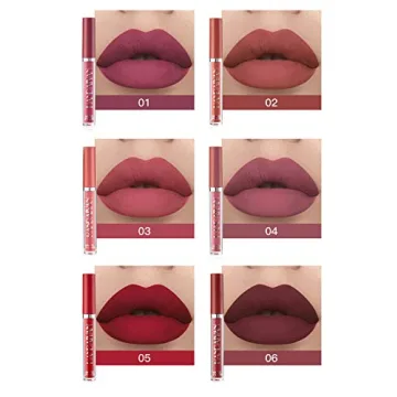 6Pcs Long-Lasting Matte Liquid Lipstick Set for All Occasions