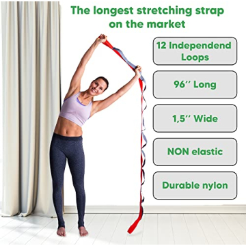 sport2people Stretching Strap - Yoga & Rehabilitation Tool