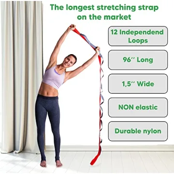 sport2people Stretching Strap - Yoga & Rehabilitation Tool