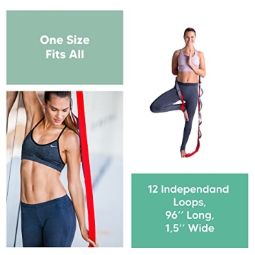 sport2people Stretching Strap - Yoga & Rehabilitation Tool