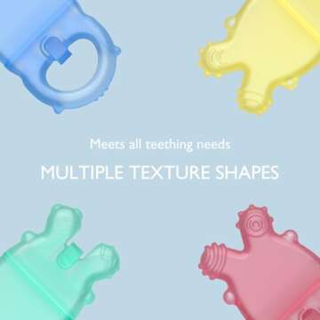 Momcozy Water Fillable Baby Teether Toys for 0-12 Months