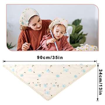 AWAYTR Floral Hair Bandanas – Stylish & Lightweight Scarves