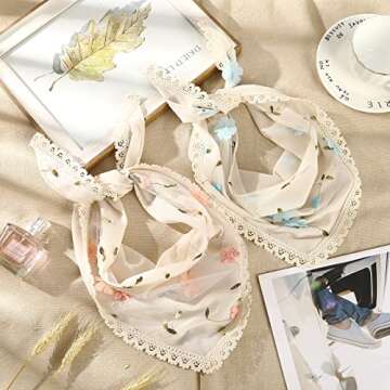 AWAYTR Floral Hair Bandanas – Stylish & Lightweight Scarves