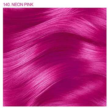 Adore Semi Permanent Hair Color - vibrant Neon Pink - vegan, cruelty-free - 4 Fl Oz - Pack of 2