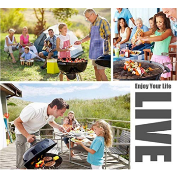 12PCS Stainless Steel BBQ Skewers for Perfect Grilling