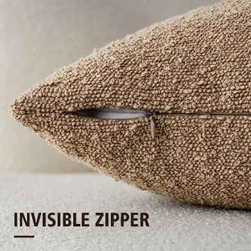 Stylish Foindtower Boucle Throw Pillow Covers - Set of 2