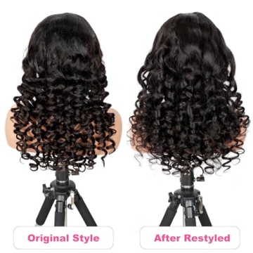 Glueless 26 Inch Wand Curl Wig for Effortless Style
