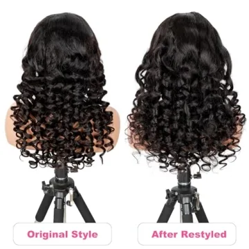Glueless 26 Inch Wand Curl Wig for Effortless Style