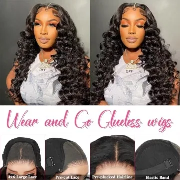 Glueless 26 Inch Wand Curl Wig for Effortless Style