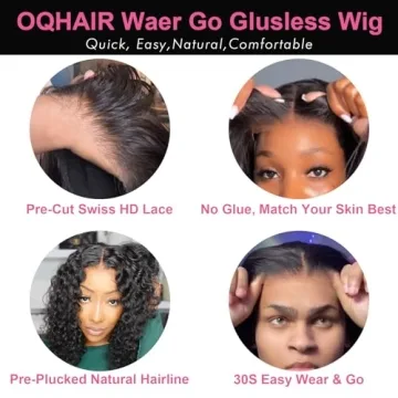 Glueless 26 Inch Wand Curl Wig for Effortless Style