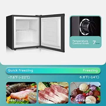 Compact EUHOMY 1.1 Cu. Ft. Mini Freezer for Home