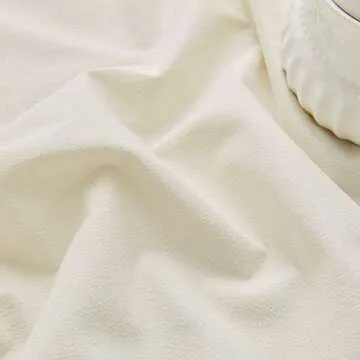 FOLKSIDE Cream Curtains 96 Inches Long for Living Dining Room Girls Bedroom 2 Panels Set Ivory Priscilla Ruffle Drapes Rod Pocket Large Window Curtains Decor for Room Divider Office, 52''x 96''