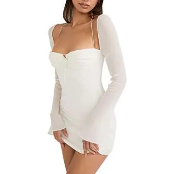 Hibshaby Long Sleeve Bodycon Dress for Chic Occasions