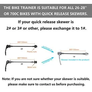 Unisky Indoor Bike Trainer with 6 Resistance Levels