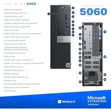 Dell Workstation 5060 – Intel i5, NVIDIA Graphics, 1TB SSD