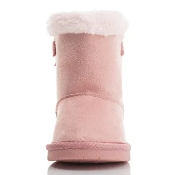 KRABOR Girls Glitter Snow Boots - Cute & Warm Winter Shoes