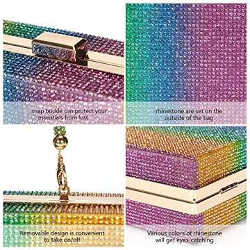 Glamorous Evening Clutch Bag with Rhinestones for Women