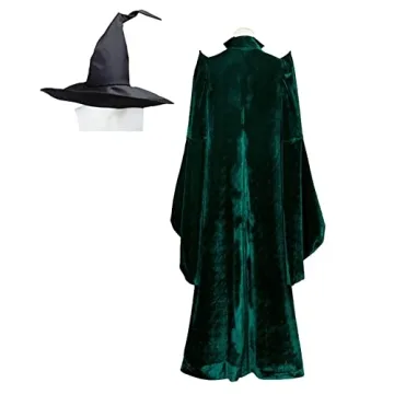 Hermanlory Women's Mcgonagall Cosplay Costume with Hat