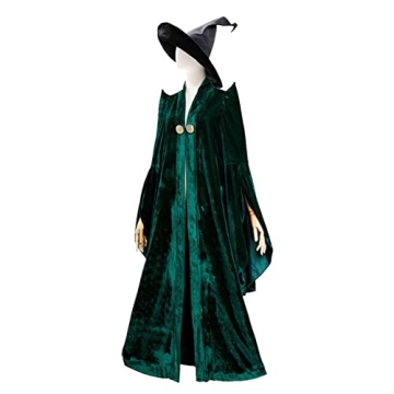 Hermanlory Women's Mcgonagall Cosplay Costume with Hat