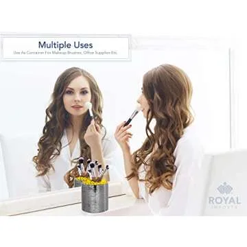 Royal Imports Flower Glass Ceramic Vase Decorative Centerpiece for Home or Wedding - Etched Cylinder Shape, 5"x5", Gold