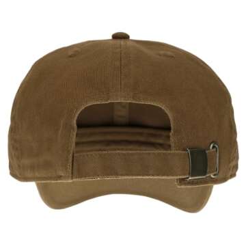 Gelante Baseball Caps Dad Hats 100% Cotton Polo Style Plain Blank Adjustable Size. 1819-Copper-1PC