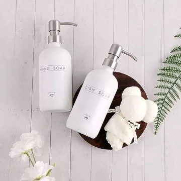 Janxin Glass Soap Dispenser Set for Modern Homes