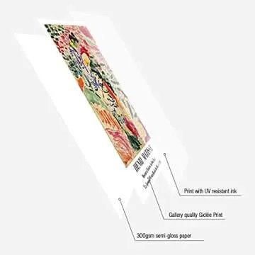 InSimSea Matisse Wall Art Prints for Elegant Home Decor