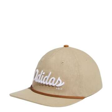 adidas Men's Five-Panel Script Hat, Hemp